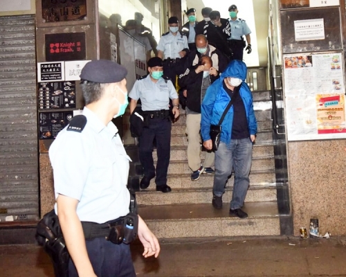 部分被捕人士。