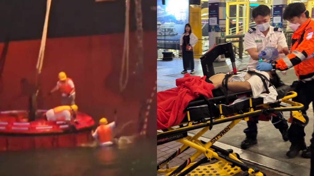 灣仔維港男工浮標上墮海 昏迷送院不治 意外一刻曝光