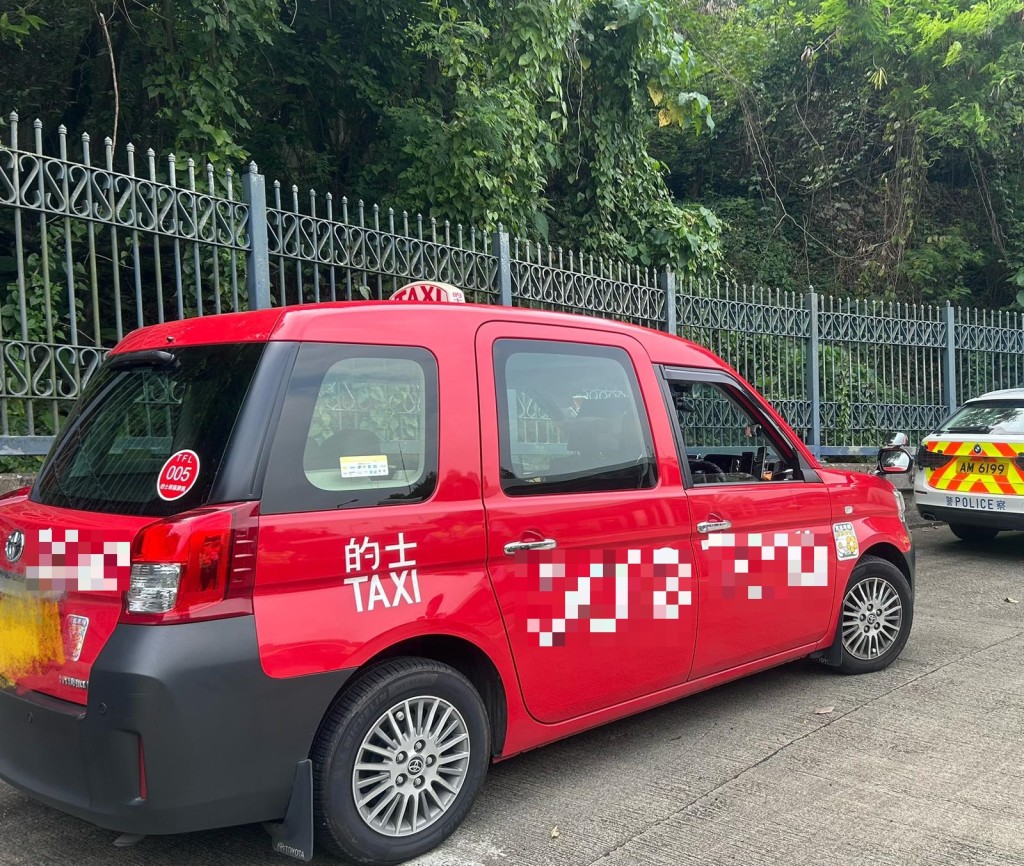 涉案車隊的士。警方圖片