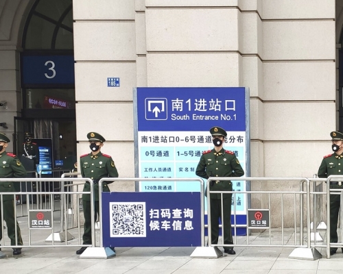 自疫情爆發後，武漢上月中旬實施封城措施。AP