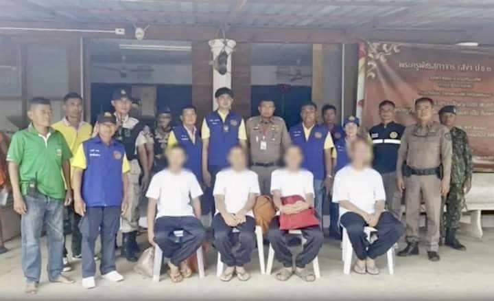 泰國警方調查兇案，發現一間寺廟4名僧侶全吸毒。 泰國毒品管制局fb