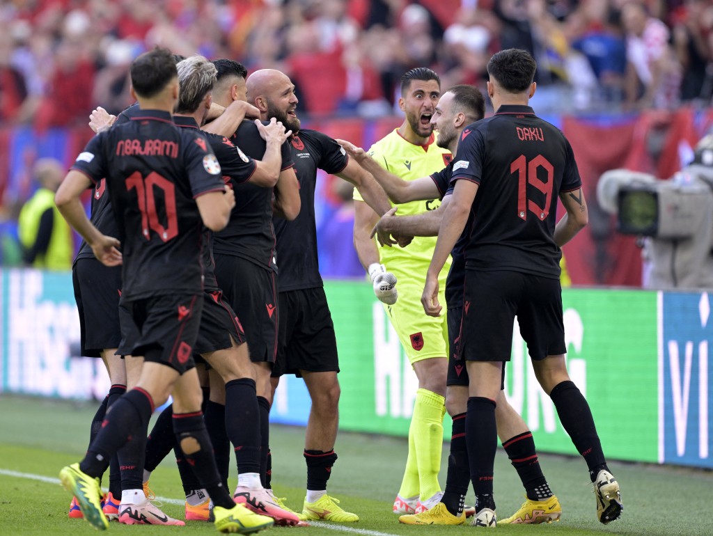 阿爾巴尼亞上場逼和克羅地亞，取得1分。Reuters