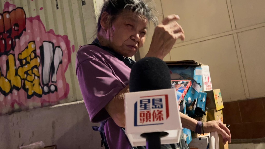 鄧婆婆直指「冇畀陀地費」,遭南亞人士搗亂。蔡楚輝攝 鄧婆婆直指「冇畀陀地費」,遭南亞人士搗亂。蔡楚輝攝