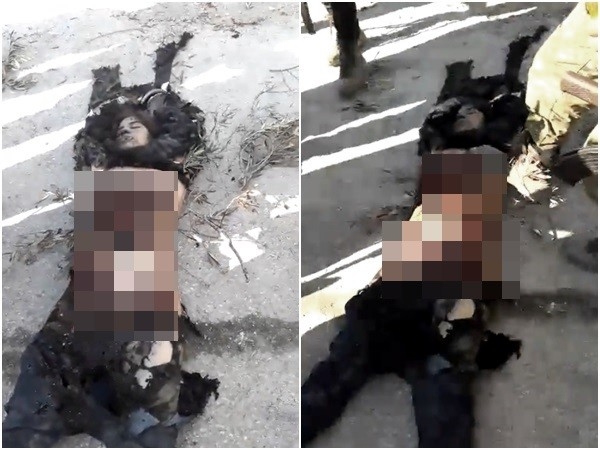 女兵科巴尼遗体遭凌虐羞辱，还被拍成影片寄给人权组织。（网图）