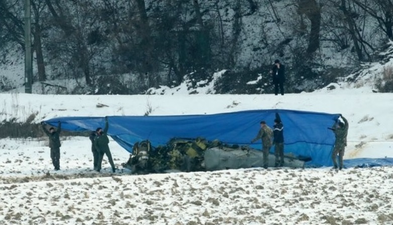南韩KA-1轻型攻击机的残骸。网上图片
