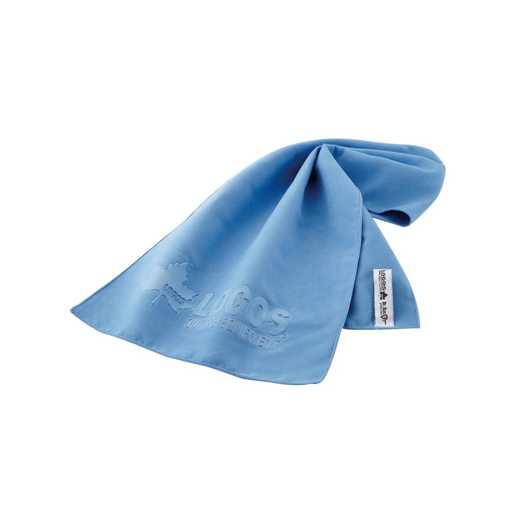 Logos藍色Dry Towel/$119/Go Wild，以超吸收纖維超細纖維製作。