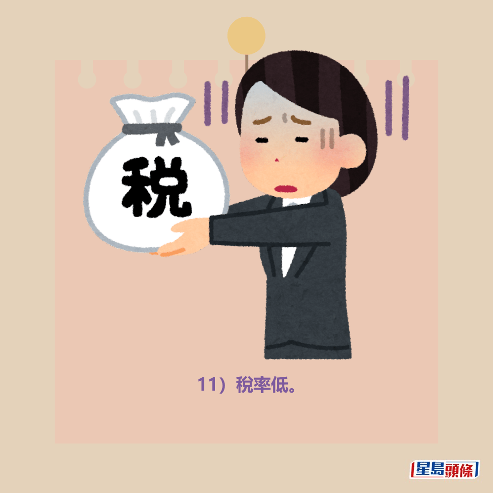 11)稅率低。 11)稅率低。