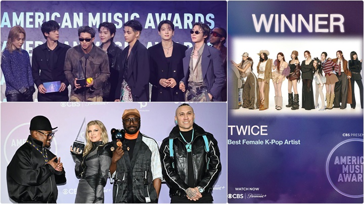 BTS睽違4年重返AMA擸3獎成大贏家   TWICE擊敗BLACKPINK捧「最佳K-Pop女歌手」 Fergie回歸Black Eyed Peas激動落淚