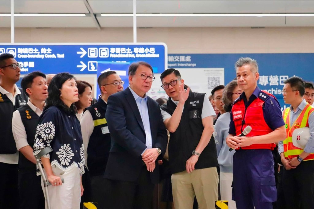 新皇崗口岸今日（22日）舉行重建以來最大規模的「萬人壓力測試」。