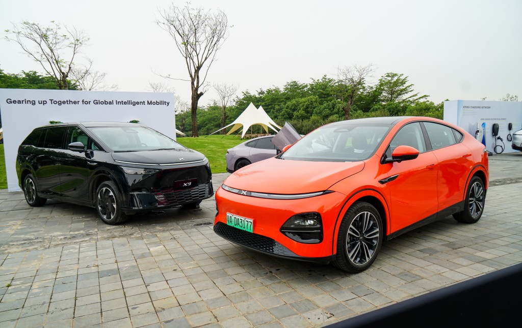兩款小鵬純電動車，包括G6中型SUV和X9旗艦豪華七人車均會輸港發售。