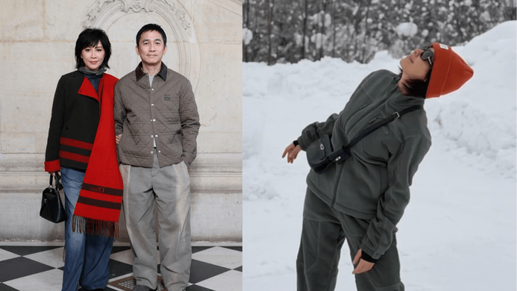 60歲劉嘉玲北海道滑雪身手靈活　臨尾香失控重摔屁股落地　網民更關心：邊個操刀拍片？