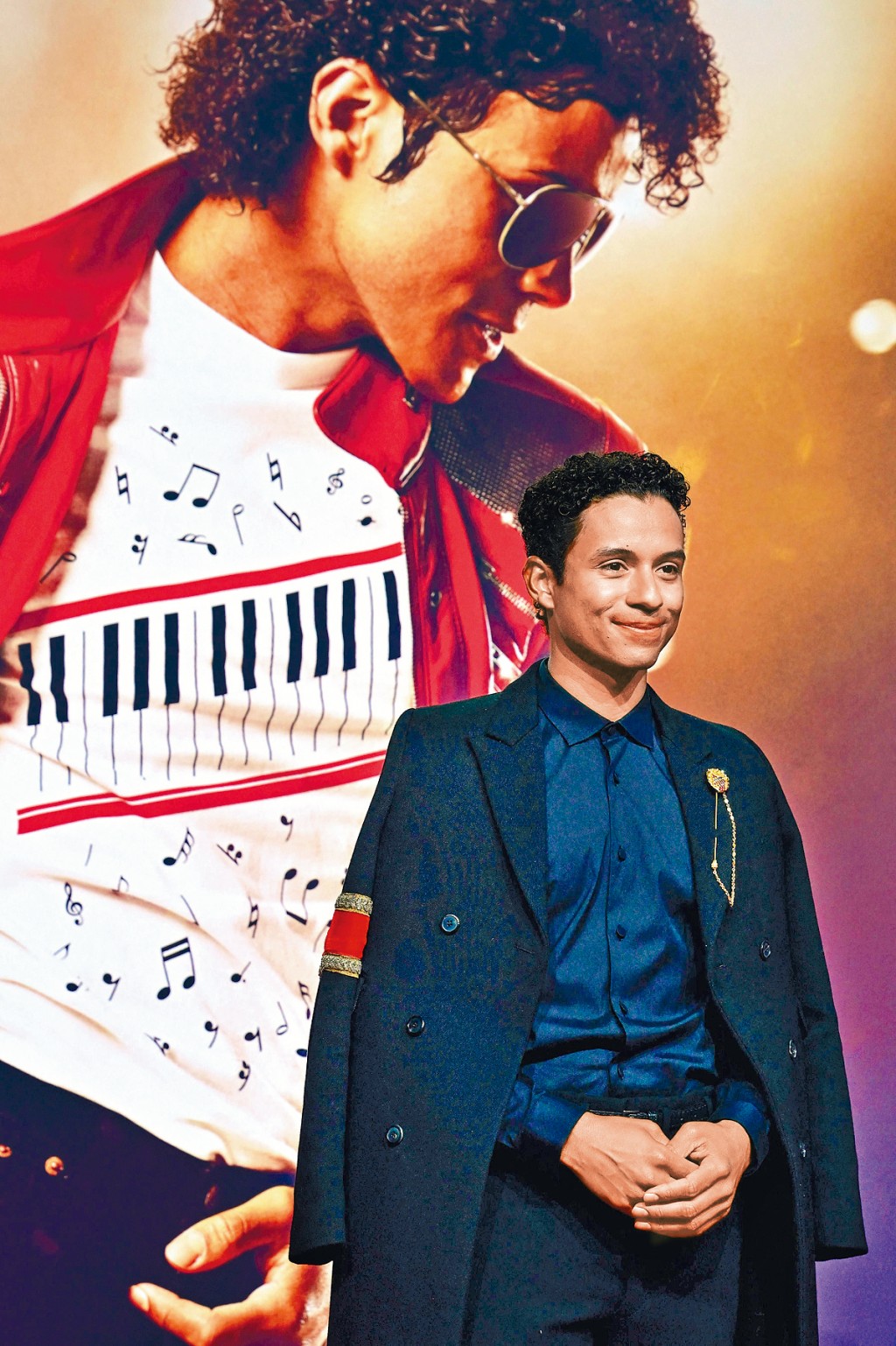 米高積遜侄兒Jaafar Jackson出席其主演傳記片《米高積遜》全球首映禮。