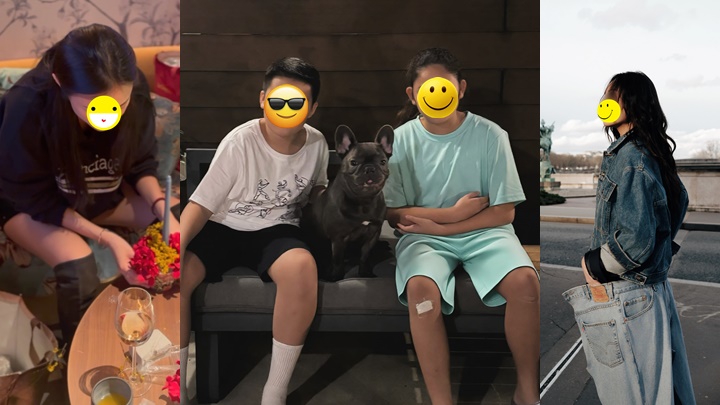 千禧两「长腿女星」仔女意外撞样似龙凤胎   梁汉文留XXX吓到阿妈反眼