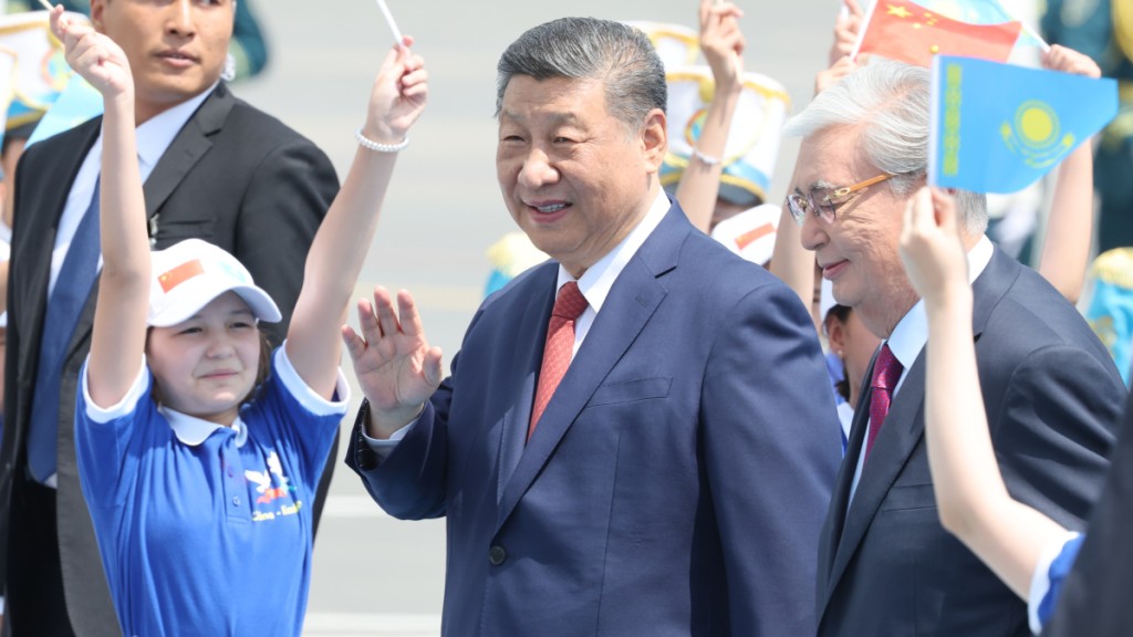 習近平周一乘專機抵達阿斯塔納，出席第二屆中國－中亞峰會。新華社