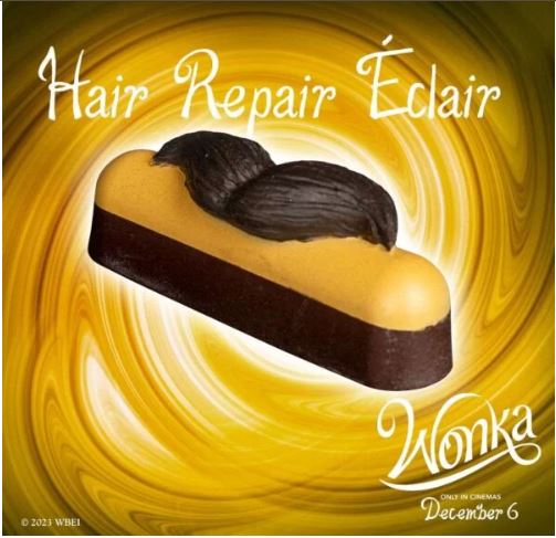 生髮閃電泡芙Hair Repair Éclair,由馬尼拉山區產地直送的香草粉製成，含一滴雪怪汗水，可促進毛囊極速、濃密生長。