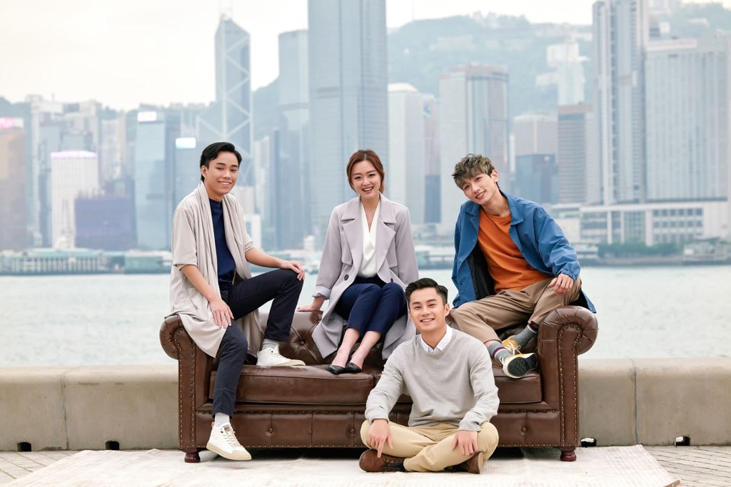 微电影4位年轻演员（左起）钟绍图、陈明憙、孔德贤、王智骞。