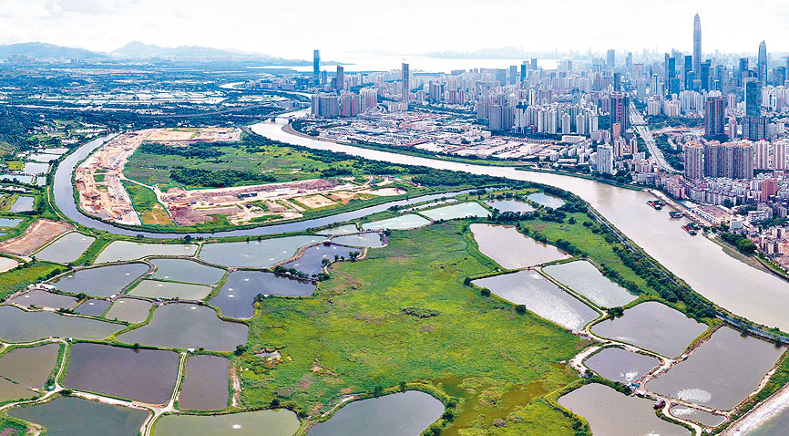 ■现有湿地缓冲区某些地方的地积比率相当低。