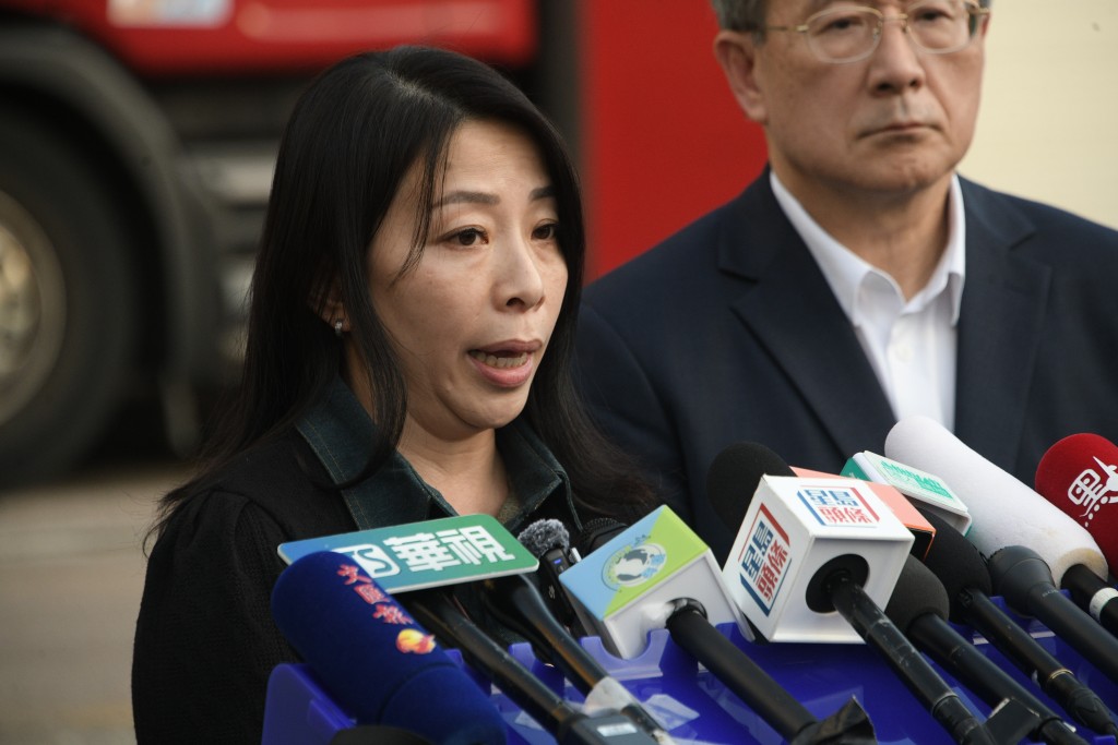 警務處傷亡查詢中心主管總警司曾淑賢。陳浩元攝 警務處傷亡查詢中心主管總警司曾淑賢。陳浩元攝