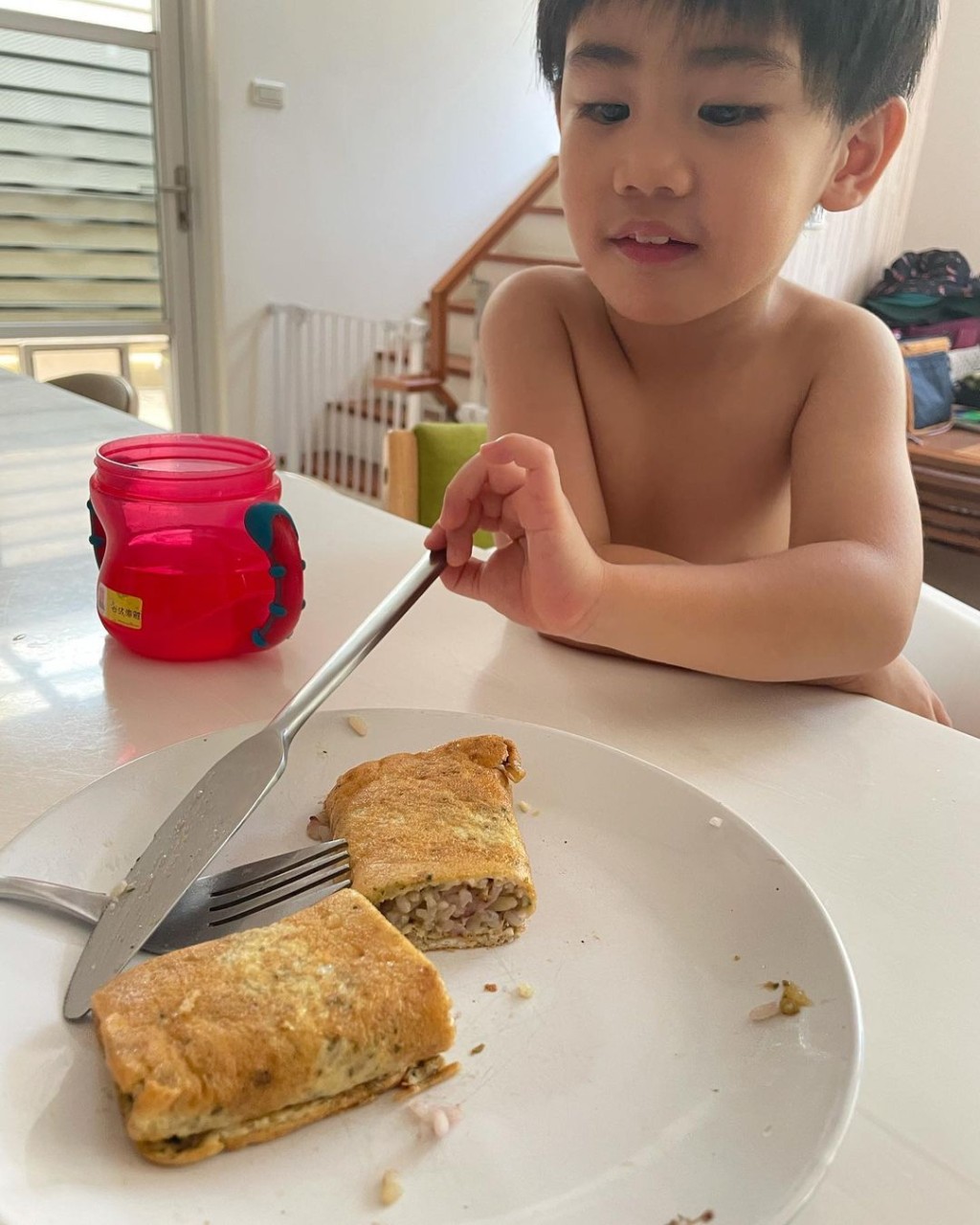 小谷沐好得意。