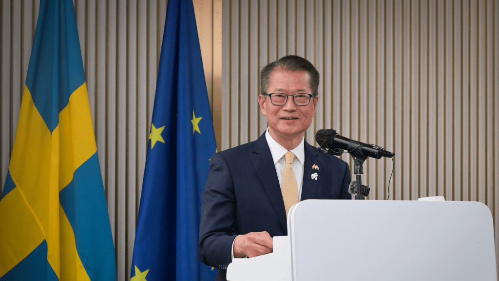 陳茂波：六成七在港瑞典企業視香港為區域樞紐 期待深化兩地創科合作