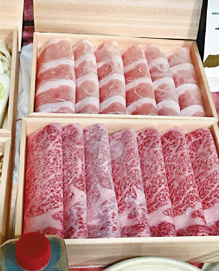 ■極上宮崎牛肉及佐賀金星豚肉