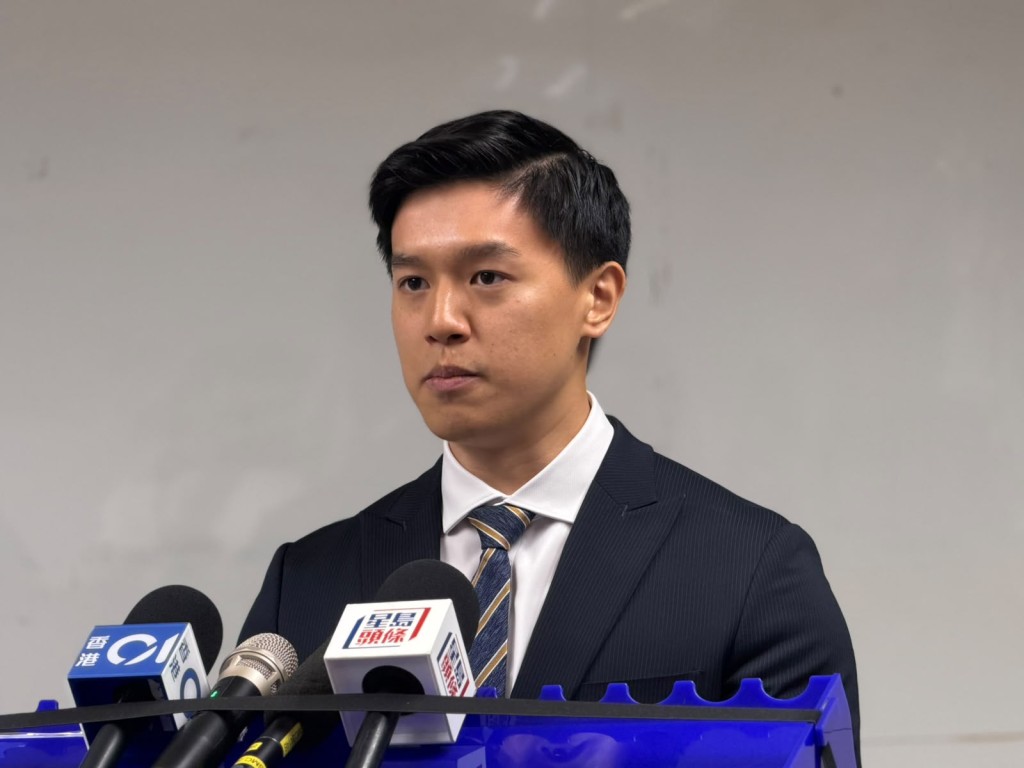 大埔警區刑事部署理總督察伍展宏交代案情。曾志恆攝 大埔警區刑事部署理總督察伍展宏交代案情。曾志恆攝