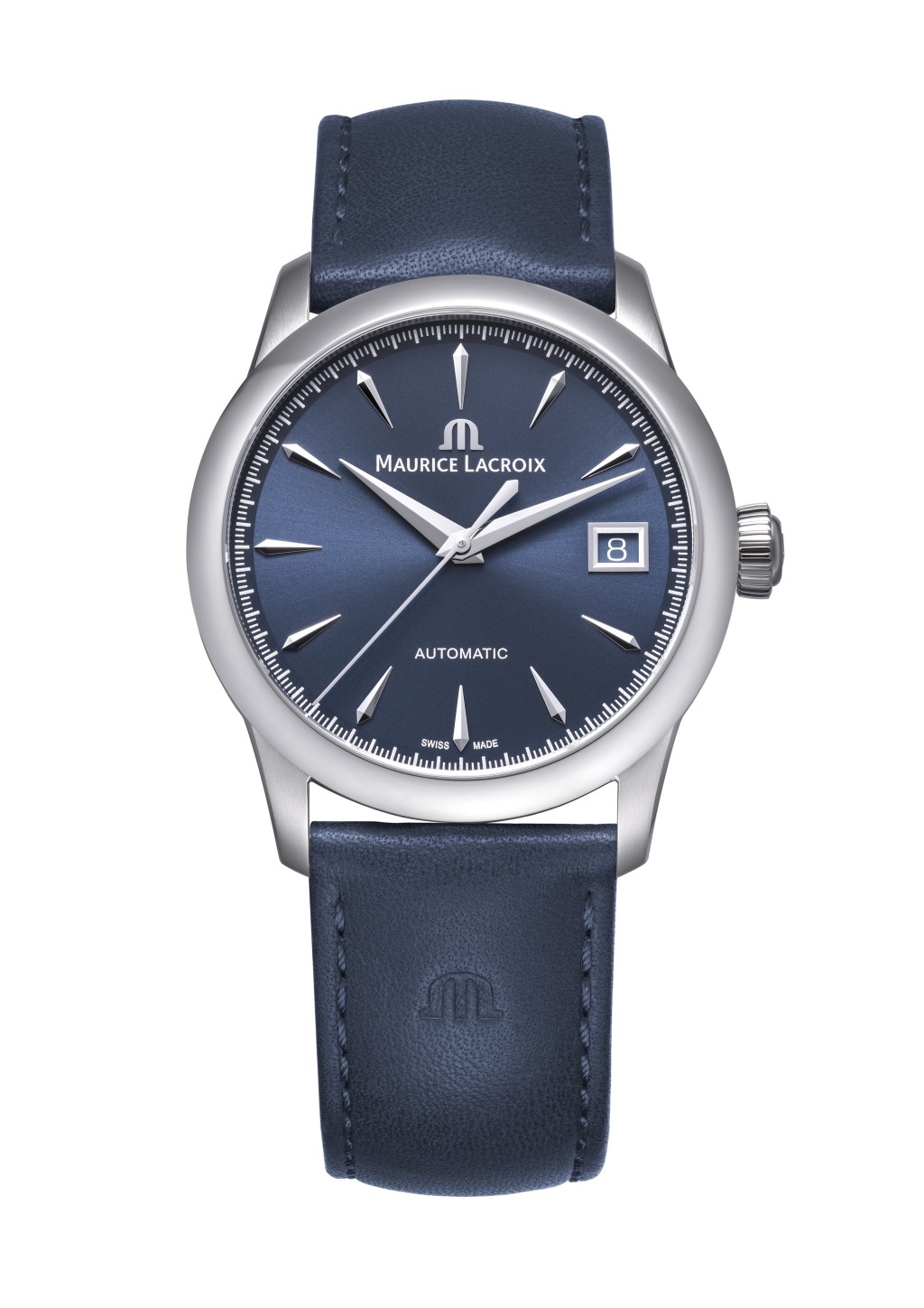 Maurice Lacorix 1975 / 錶殼:36mm不鏽鋼 / 機芯:ML 115自動 / 售價:$9,800(皮帶)。 Maurice Lacorix 1975 / 錶殼:36mm不鏽鋼 / 機芯:ML 115自動 / 售價:$9,800(皮帶)。