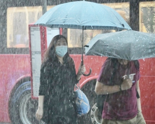 熱帶風暴獅子山昨帶來329.7毫米雨量。資料圖片