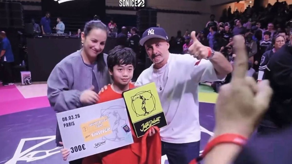 李勇秋將功夫融入霹靂舞，奪得「街舞奧運」冠軍。抖音＠𝑴𝒆𝒍𝒐𝒅𝒆𝒆𝒓