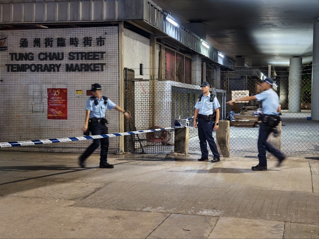 現場為通州街臨時街市對開。尹敬堂攝