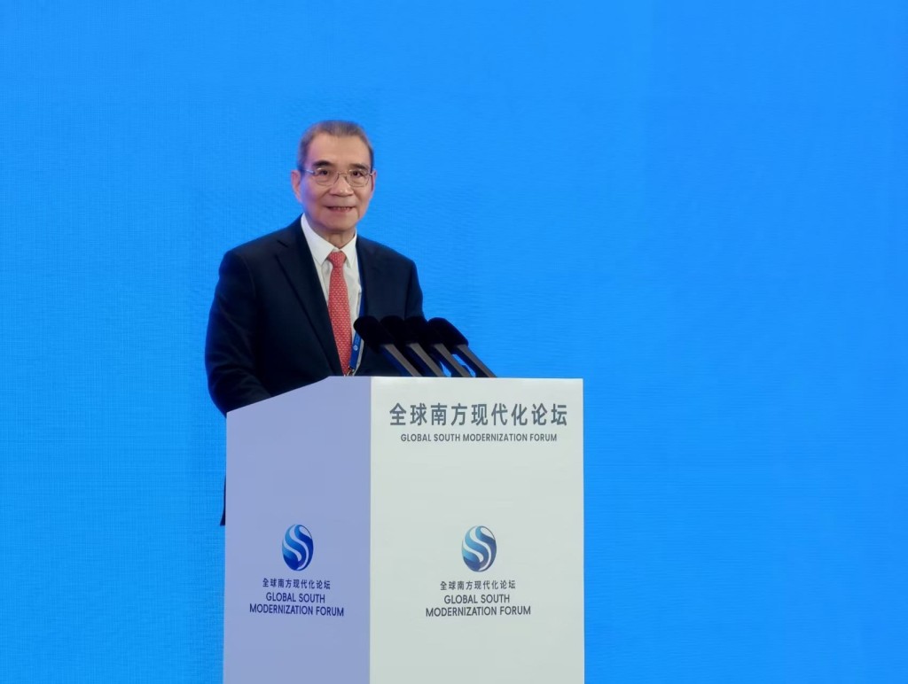 北京大學南南合作與發展學院名譽院長、博雅講席教授 林毅夫。 駐京記者楊浚源攝