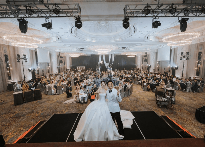 於楊明和莊思明月初結婚時，江玉珠疑似坐輪椅出席。
