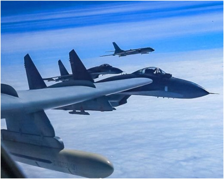 多型多架戰機飛越宮古海峽前出西太平洋,檢驗提升遠海體係作戰能力。