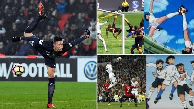 《足球小將》中各種招式的現實版。（騰訊體育）