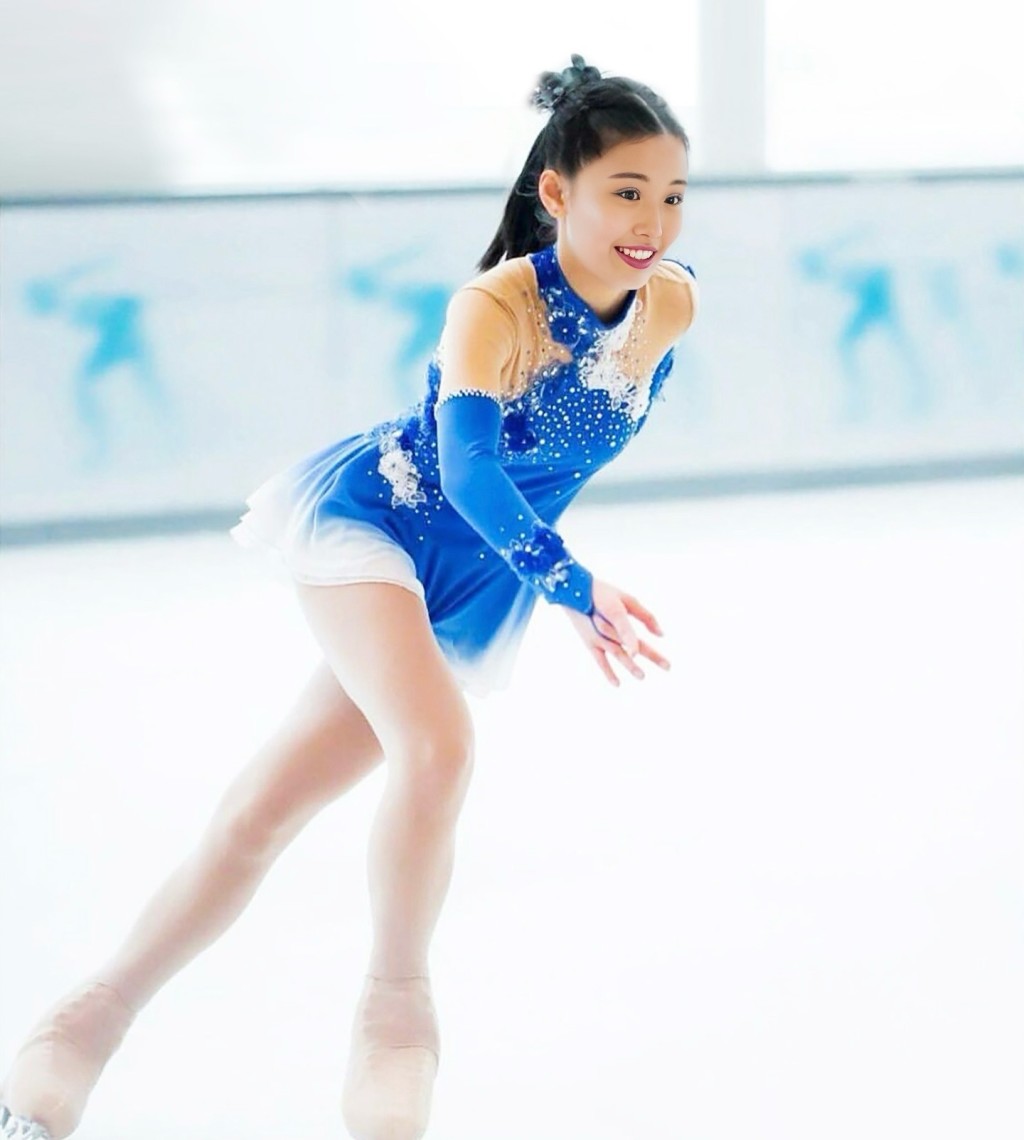 香港女子花式溜冰运动员马晓晴。