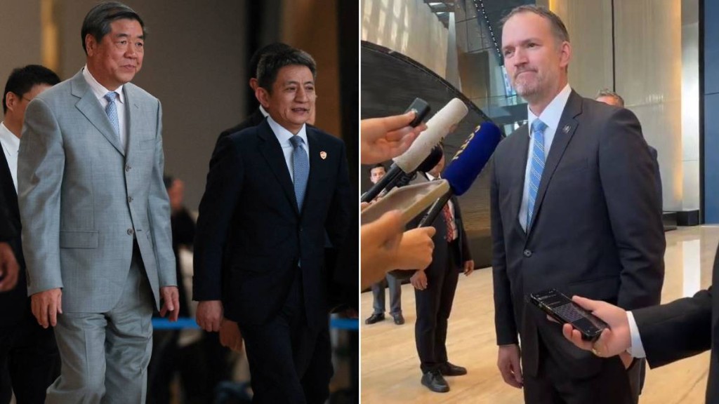 中美經貿談判結束,美方代表格里爾指成果足以供特習會面。路透社/X 中美經貿談判結束,美方代表格里爾指成果足以供特習會面。路透社/X