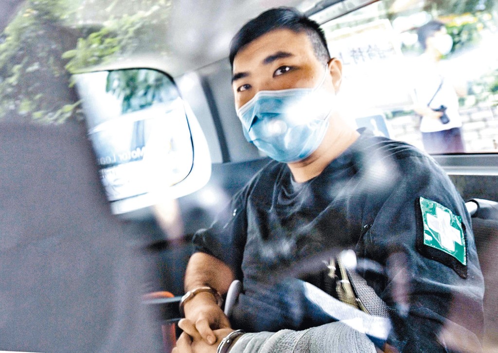 ■首宗《香港國安法》案件被告唐英傑，昨在高院被判入獄九年。