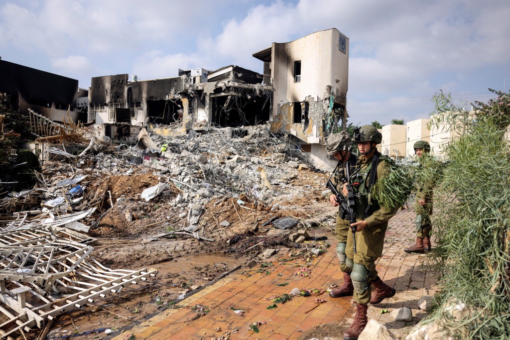 哈馬斯突襲以色列，釀成嚴重確壞。（路透社）