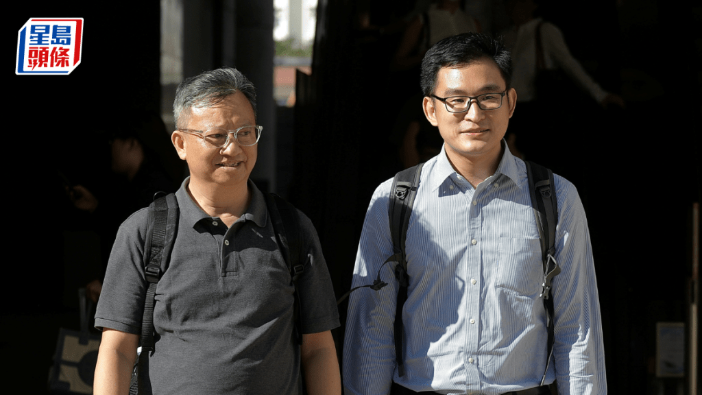 被告施德來（右）。陳浩元攝