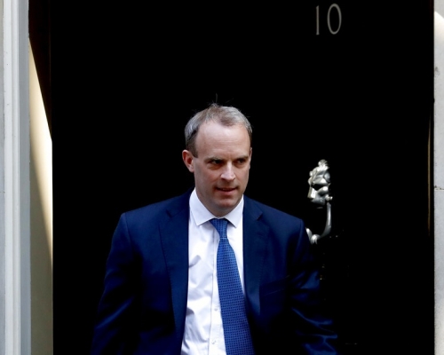 英國外相藍韜文。AP