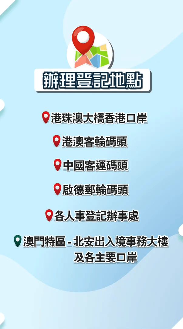 入境处在多个管制站及人事登记处都设有自助登记机。入境处影片截图