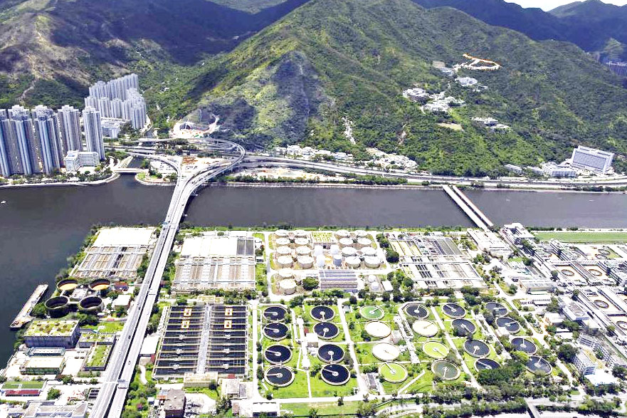 沙田污水廠。資料圖片