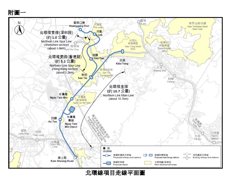 北环线项目走线平面图。 北环线项目走线平面图。