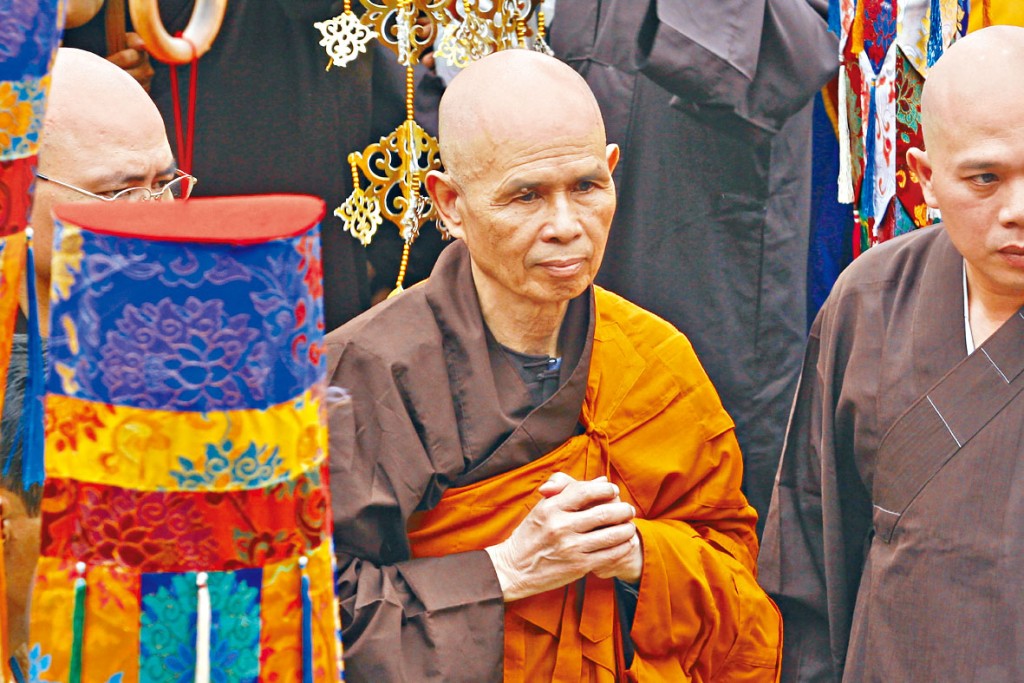 一行禪師二○○七年在胡志明市出席活動。