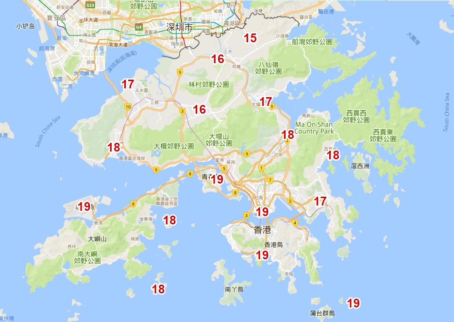 預測明日早上6時氣溫。天文台圖片
