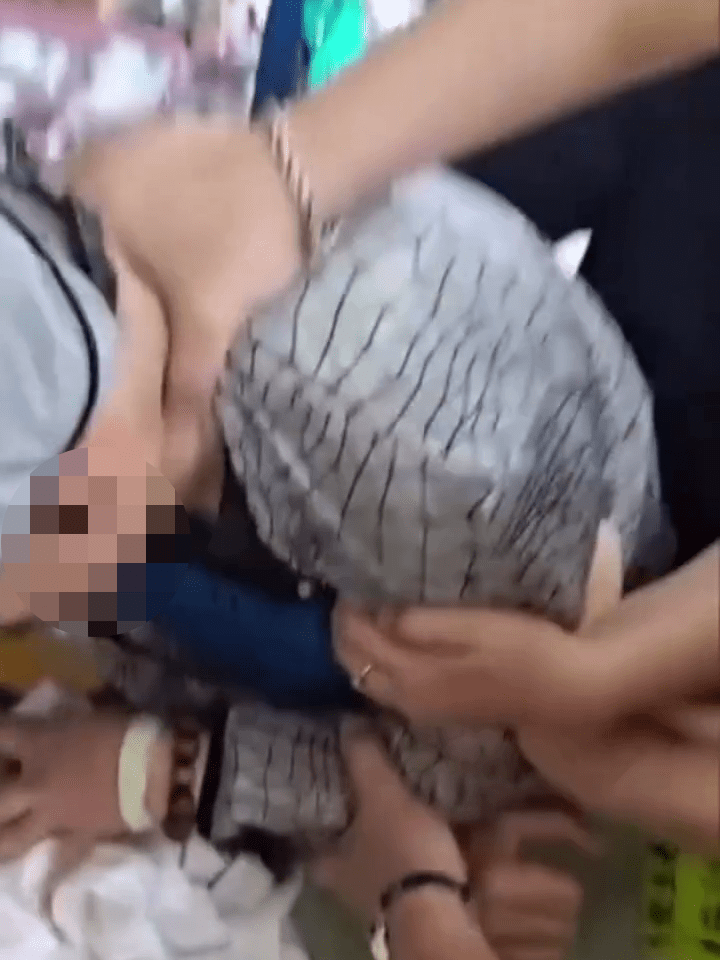 霍男被懷疑打算逃走,遭人按頸。Threads片段 霍男被懷疑打算逃走,遭人按頸。Threads片段