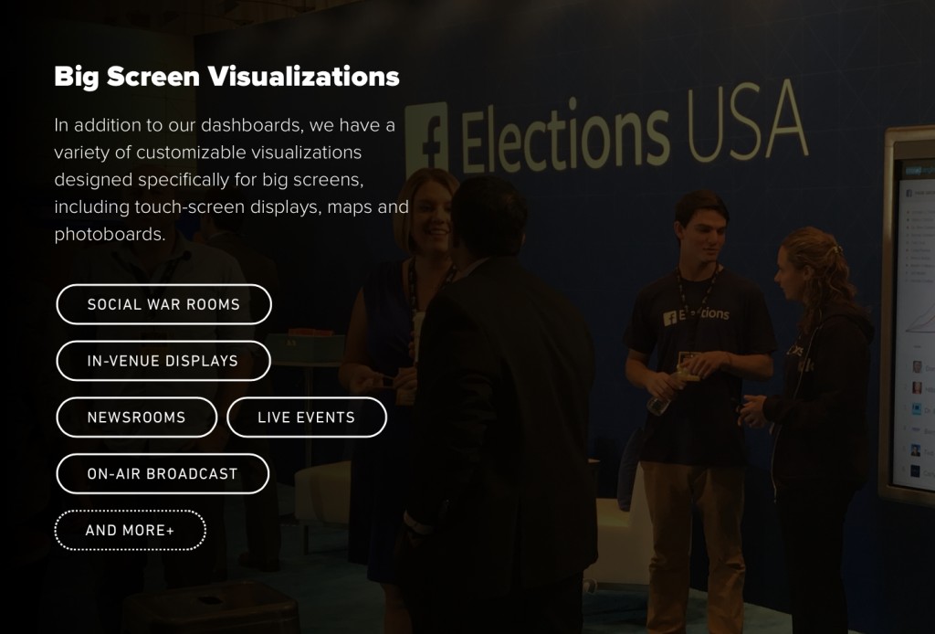 CrowdTangle官網也用追蹤選舉作宣傳。