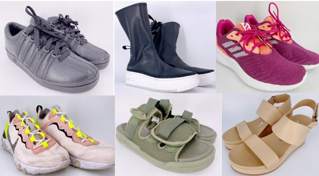 太平洋世紀獲批的項目在公共地方設置回收點收集舊鞋，進行清潔、修補及加入環保或耐用物料等增值工序後，將它們推出二手市場。圖為公司推出的升級再造鞋。