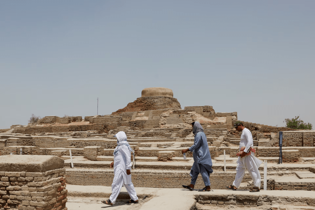 古代印度河文明遺跡摩亨佐達羅。（路透社）