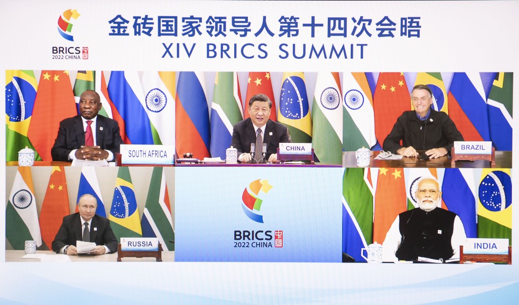 去年的金磚峰會由中國主辦，但以視頻進行。